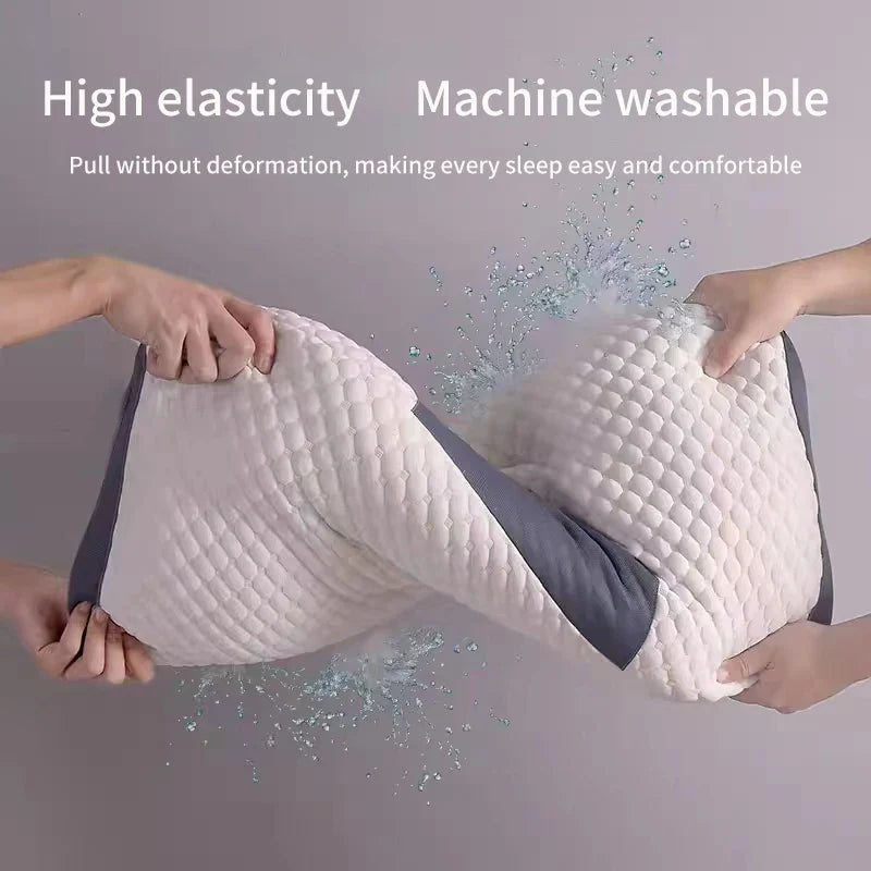Orthopedic Neck Pillow for Sleeping - Cervical Support, Soybean Fiber Massage Pillow