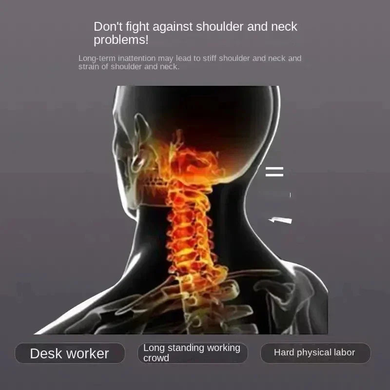Orthopedic Neck Pillow for Sleeping - Cervical Support, Soybean Fiber Massage Pillow